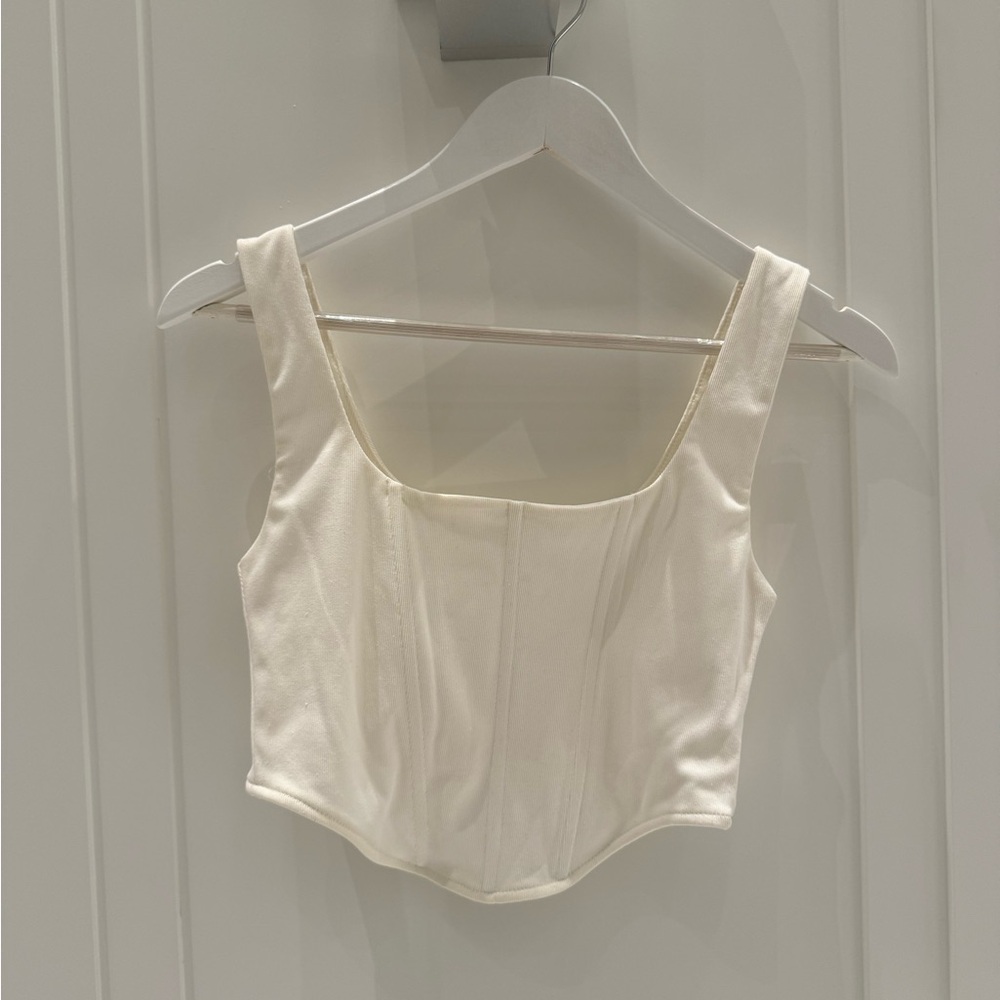 Edit by Nine White Corset Top